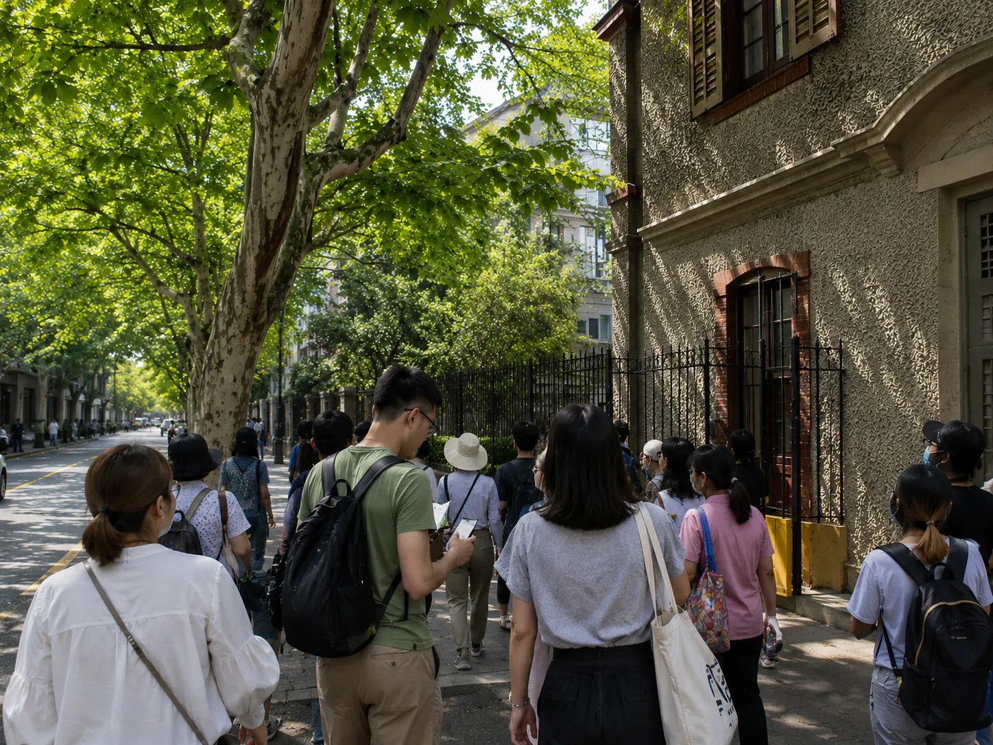 城市街区漫游现场