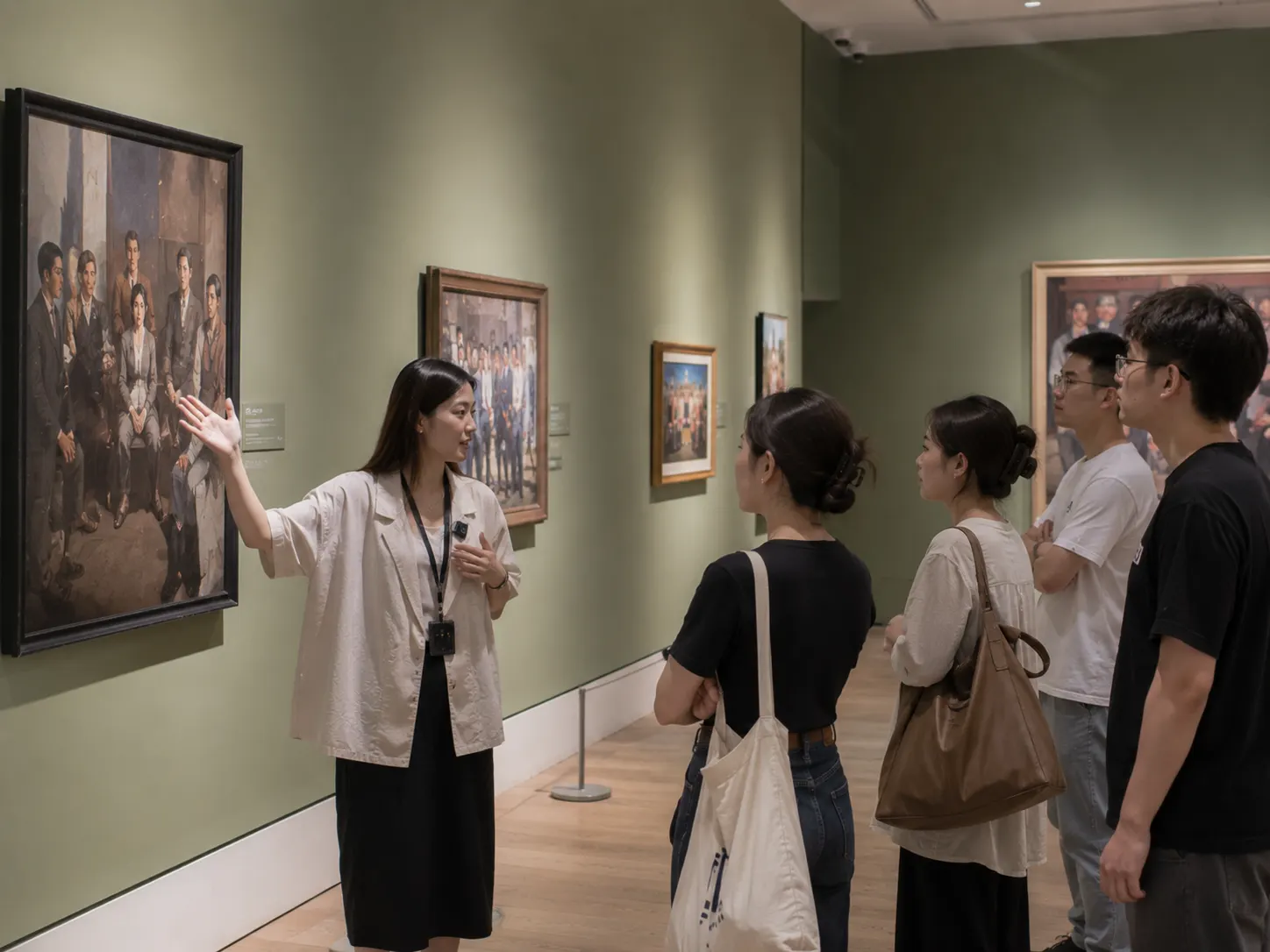 博物馆展览导览现场